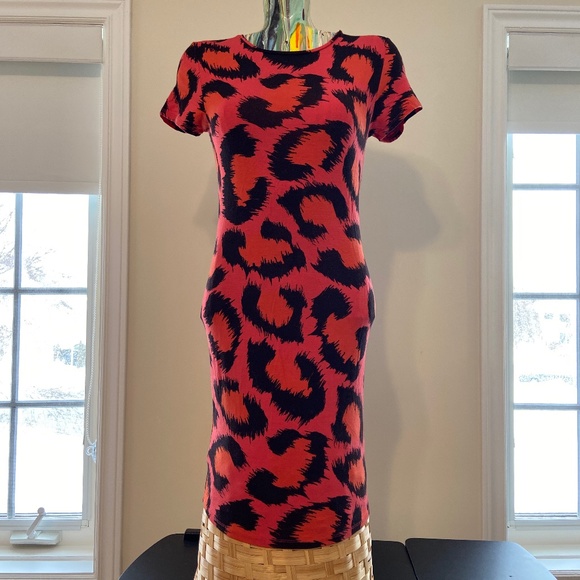 Topshop Leopard Print Cut-Out Back Dress (Size 8P) - Picture 4 of 12
